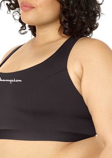 Champion Women's Plus Size Absolute Racerback Sports Bra with Compression Fabric Moisture-Wicking Black-586IHA