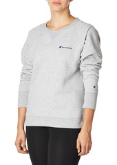 Champion womens Champion Women's Powerblend Crew Screen Print Script Sweatshirt   US