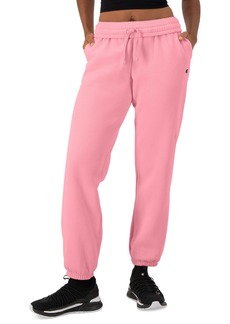 Champion Women's Powerblend Fleece Oversized Boyfriend Sweatpants - Marzipan Pink