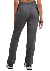 Champion Women's Powerblend Fleece Straight Leg Sweatpants - Granite Heather