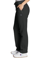 Champion Women's Powerblend Fleece Straight Leg Sweatpants - Granite Heather