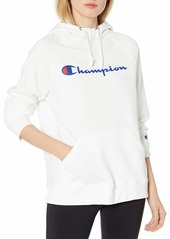Champion womens Powerblend Fleece Hoodie Script Logo Hooded Sweatshirt   US