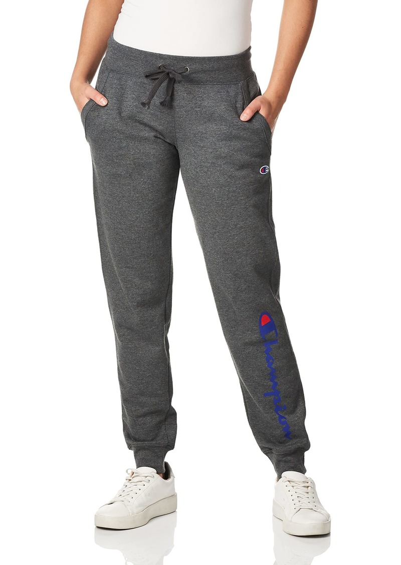 Champion womens Plus Powerblend Jogger Script Logo Sweatpants   US