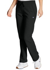 Champion Women's Powerblend Fleece Straight Leg Sweatpants - Granite Heather