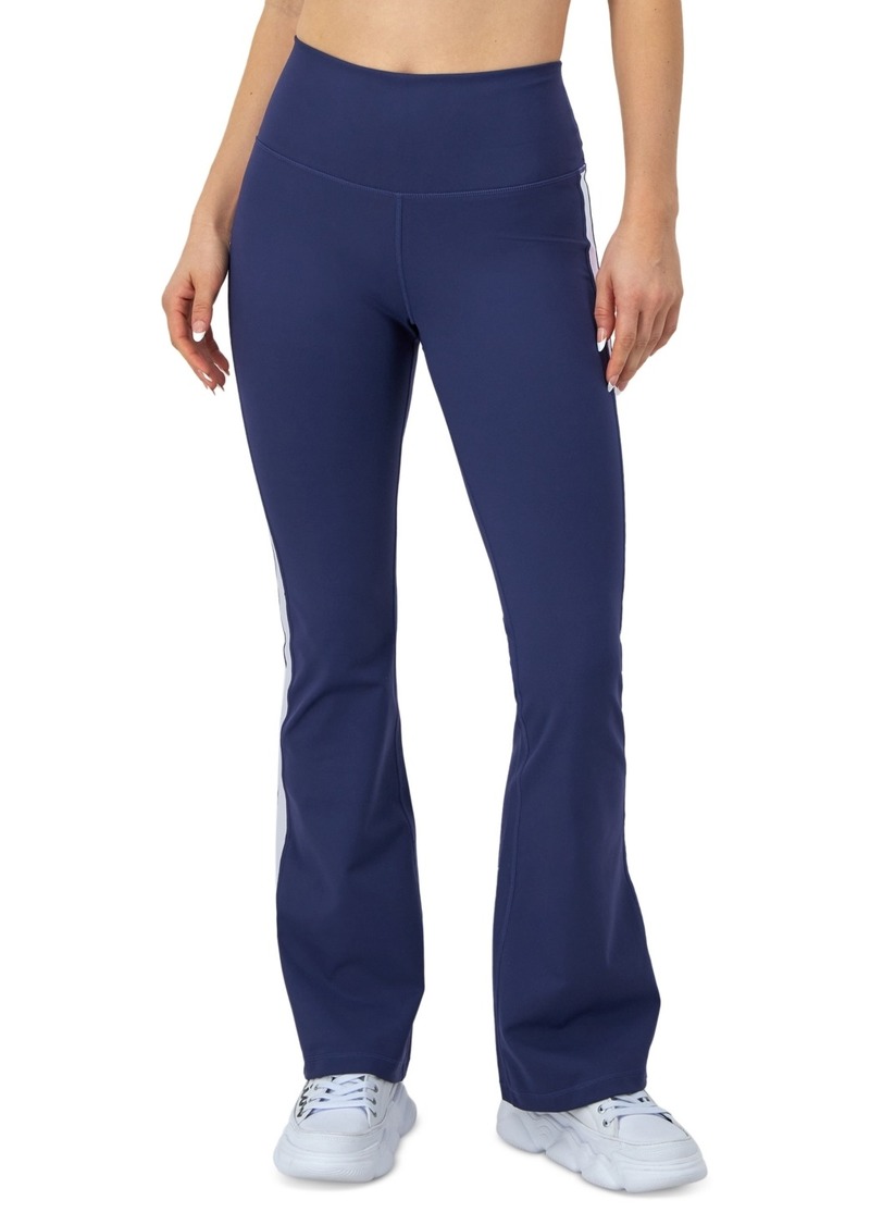 Champion Women's Soft Touch Track Flare Pants - Blown Glass Blue/white