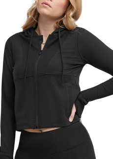 Champion Women's Soft Touch Zip-Front Hooded Jacket - Black