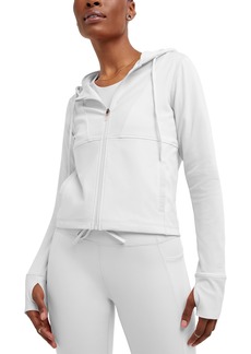 Champion Women's Soft Touch Zip-Front Hooded Jacket - White