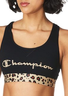 Champion Women's The Authentic Sports Bra Black/Leopard