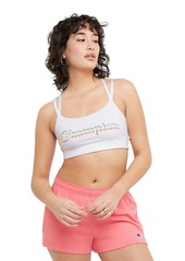 Champion Authentic Racerback Moderate Support Moisture-Wicking Athletic Best Sports Bra for Women White-586G3A