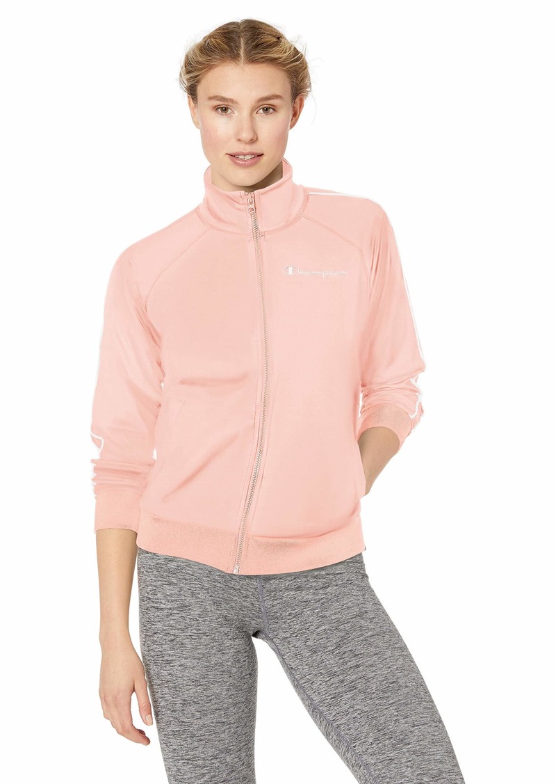 champion boxy track jacket in pink