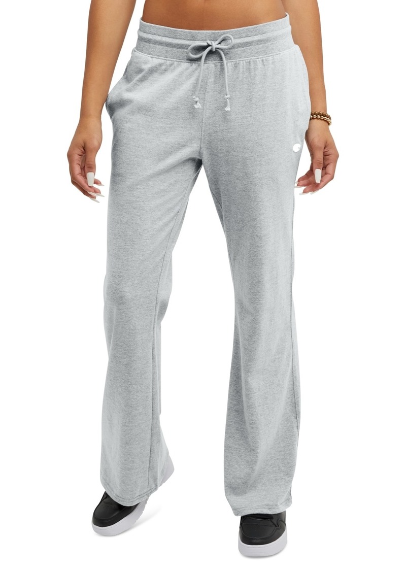 Champion Women's Wide-Leg Drawstring T-Shirt Pants - Oxford Gray