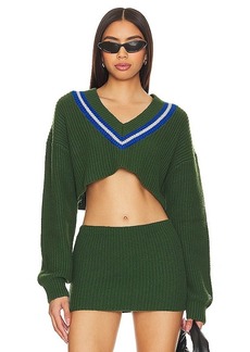 Champion X DANIELLE GUIZIO Crop Rib Knit Pullover Sweater