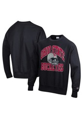 Men's Champion Black Ohio State Buckeyes Vault Late Night Reverse Weave Pullover Sweatshirt at Nordstrom