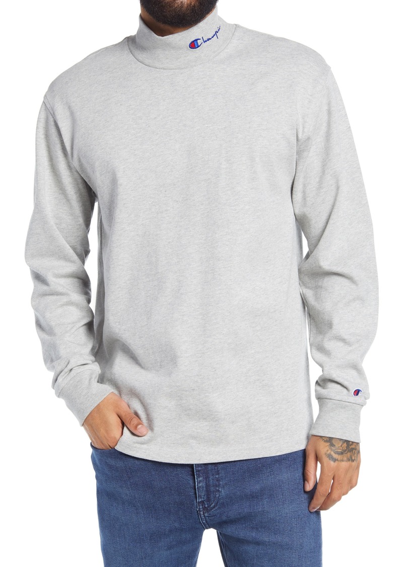 champion white mock neck