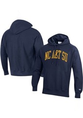 Men's Champion Navy North Carolina A & T Aggies Tall Arch Pullover Hoodie at Nordstrom