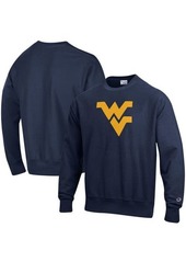 Men's Champion Navy West Virginia Mountaineers Vault Logo Reverse Weave Pullover Sweatshirt at Nordstrom
