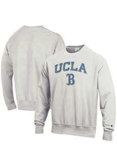 Men's Champion Gray Ucla Bruins Arch Over Logo Reverse Weave Pullover Sweatshirt