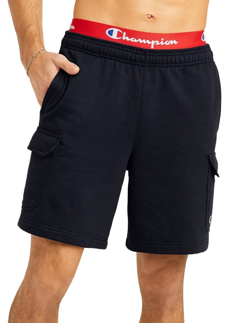 Champion Mens Heathered Cotton Cargo Shorts