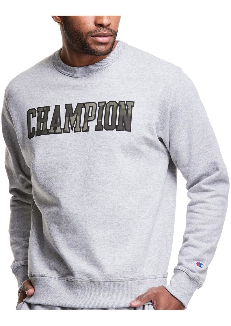 Champion Mens Logo Loungewear Crewneck Sweatshirt
