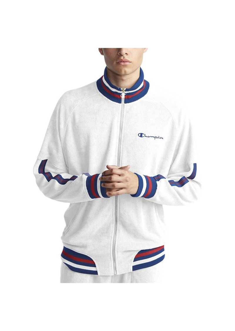 Champion Mens Terry Warm Up Athletic Jacket