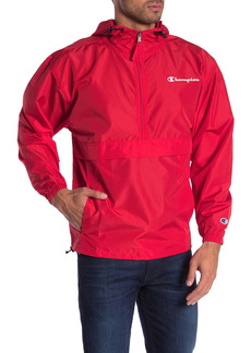 Champion Solid Packable Hooded Jacket in Scarlet at Nordstrom Rack