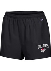 Women's Champion Black Georgia Bulldogs Football Fan High Waist Shorts - Black
