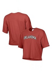 Women's Champion Crimson Oklahoma Sooners Vintage Wash Boxy Crop T-Shirt at Nordstrom