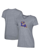 Women's Champion Gray LSU Tigers Vault Logo V-Neck T-Shirt at Nordstrom