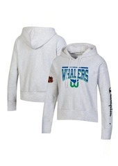 Women's Champion Heathered Gray Hartford Whalers Reverse Weave Pullover Hoodie