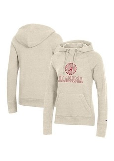 Women's Champion Heathered Oatmeal Alabama Crimson Tide College Seal Pullover Hoodie at Nordstrom