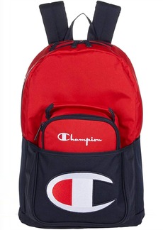 Champion Youth Backpack With Removable Lunch Kit In Red/navy
