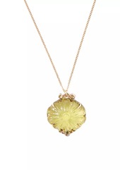 Chan Luu 14K Yellow Gold, .03 TCW Diamond & Lemon Topaz Pendant Necklace