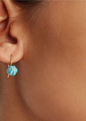 Chan Luu 14K Yellow Gold, Gemstone & 0.02 TCW Diamond Flower Drop Earrings