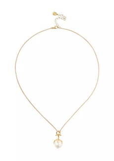Chan Luu 18K-Gold-Plated & Baroque Pearl Talon Pendant Necklace