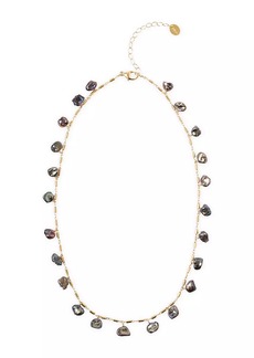 Chan Luu 18K-Gold-Plated & Keshi Pearl Station Necklace