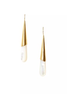 Chan Luu 18K-Gold-Plated & Mother-Of-Pearl Teardrop Earrings
