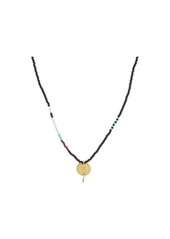 Chan Luu Beaded Necklace with Coin Pendant