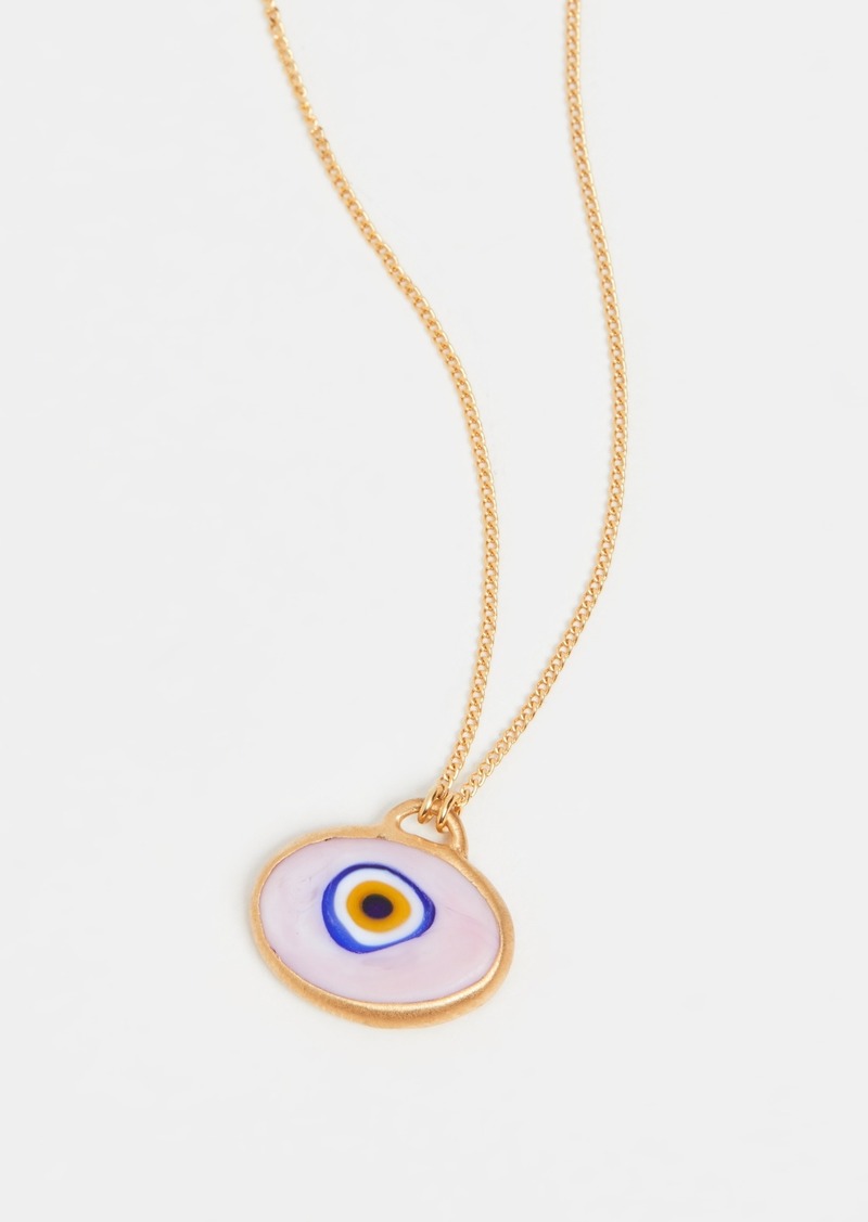 Chan Luu Pink Grand Evil Eye Pendant Necklace