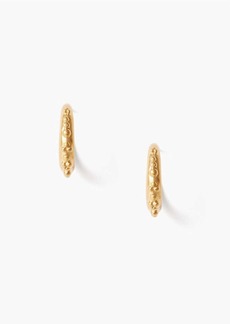Chan Luu Dotted Hoop Earrings In Gold