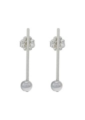 Chan Luu Grey Pearl Bar Studs Earrings