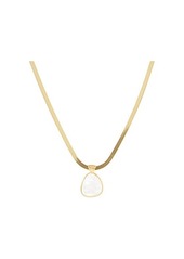 Chan Luu Layering Chain with Moonstone Pendant Necklace