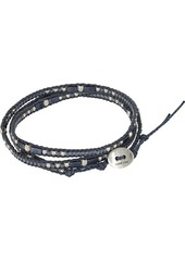 Chan Luu Leather and Bead Three Wrap Bracelet