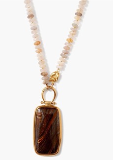Chan Luu Leon Pendent Necklace In African Opal
