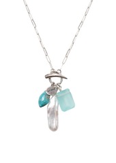 Chan Luu Sterling Silver, Pearl & Multi-Gemstone Necklace