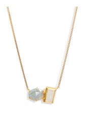 Chan Luu Moonstone & Labradorite Healing Stone Duo Pendant Necklace in Moonstone Mix at Nordstrom
