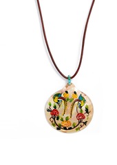 Chan Luu Painted Mother-of-Pearl Pendant Necklace in Multi Mix at Nordstrom