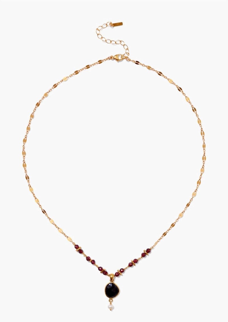 Chan Luu Women's Penina Pendant Necklace In Garnet And Pearl