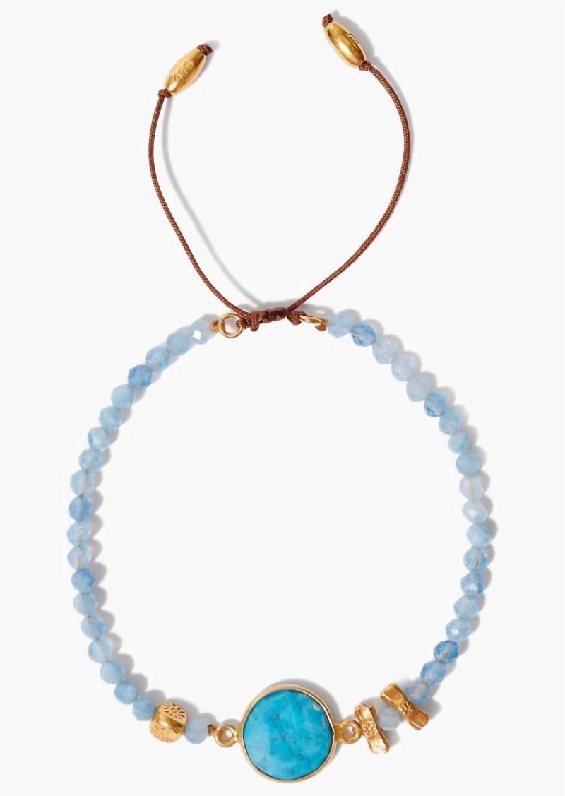 Chan Luu Women's Pull Tie Bracelet In Aquamarine