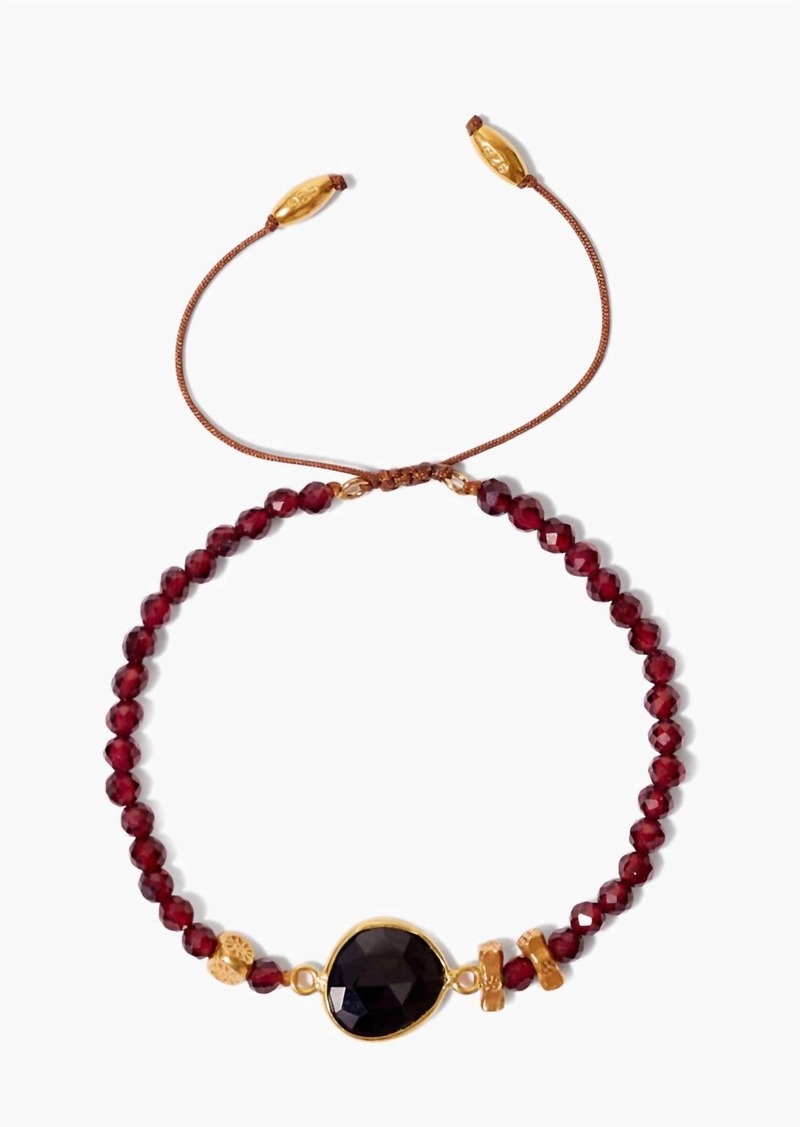 Chan Luu Women's Pull Tie Bracelet In Garnet