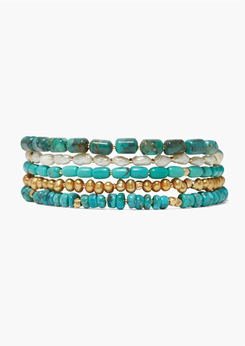 Chan Luu Women's Riviera Wrap Bracelet In Turquoise